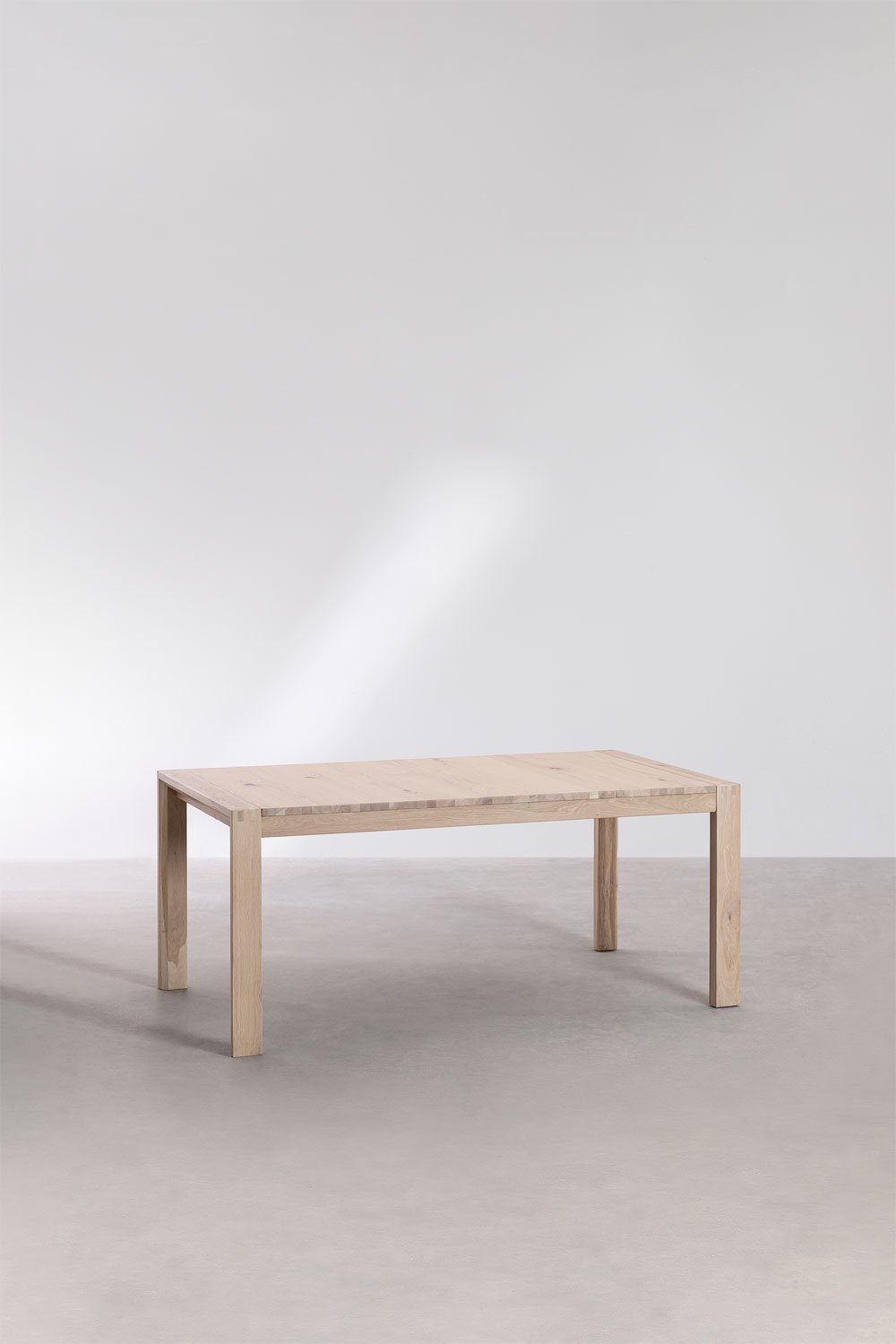 Extendable Rectangular Wooden Dining Table (170-260x95 cm) Quëbi, gallery image 2