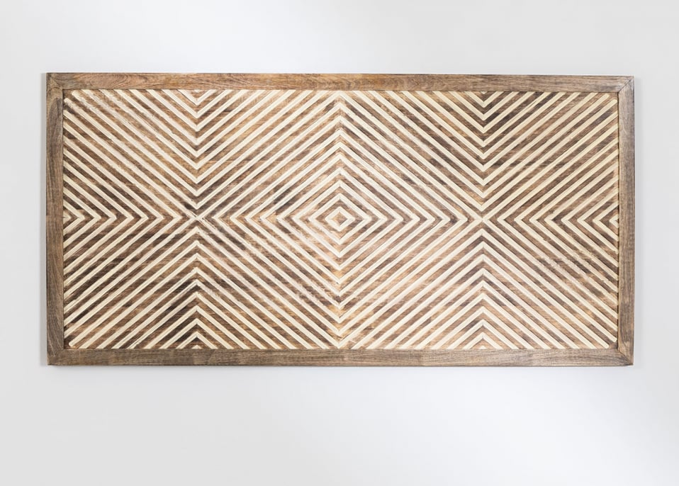 Mango Wood Headboard for 150cm Bed ALEMBE