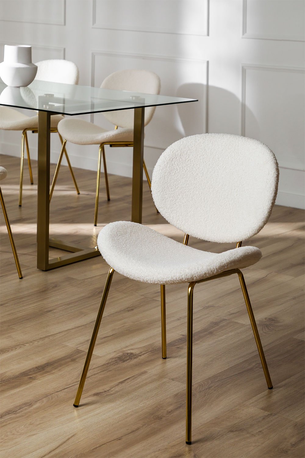 Chenille Dining Chair Laure , gallery image 1