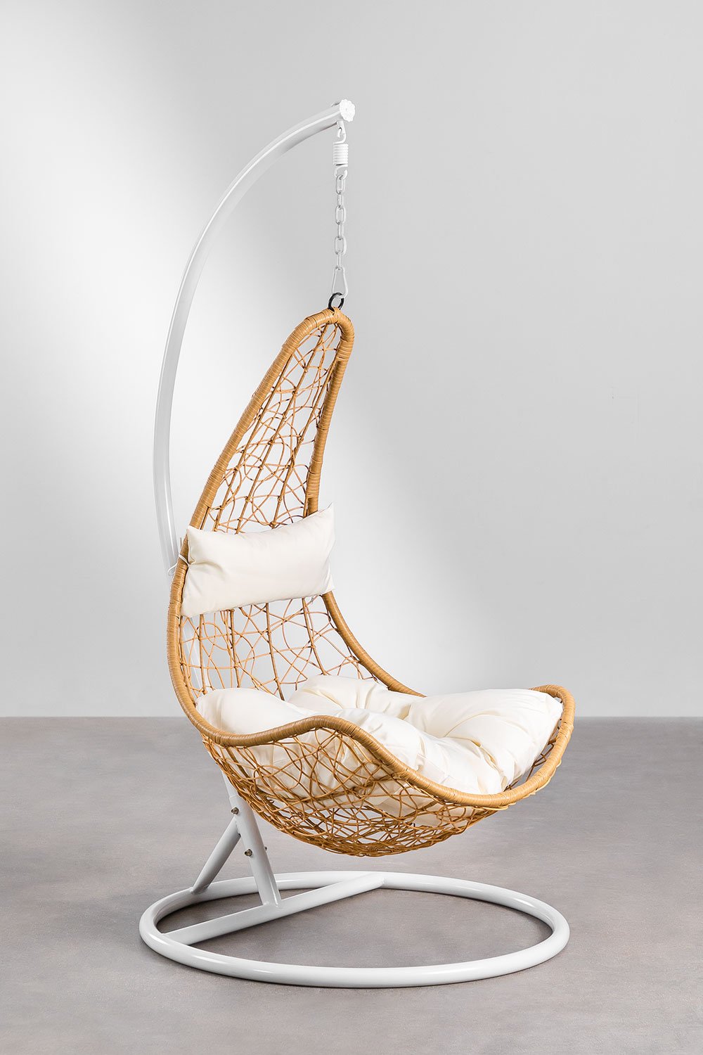 Danail hanging garden chair with cushion, gallery image 2