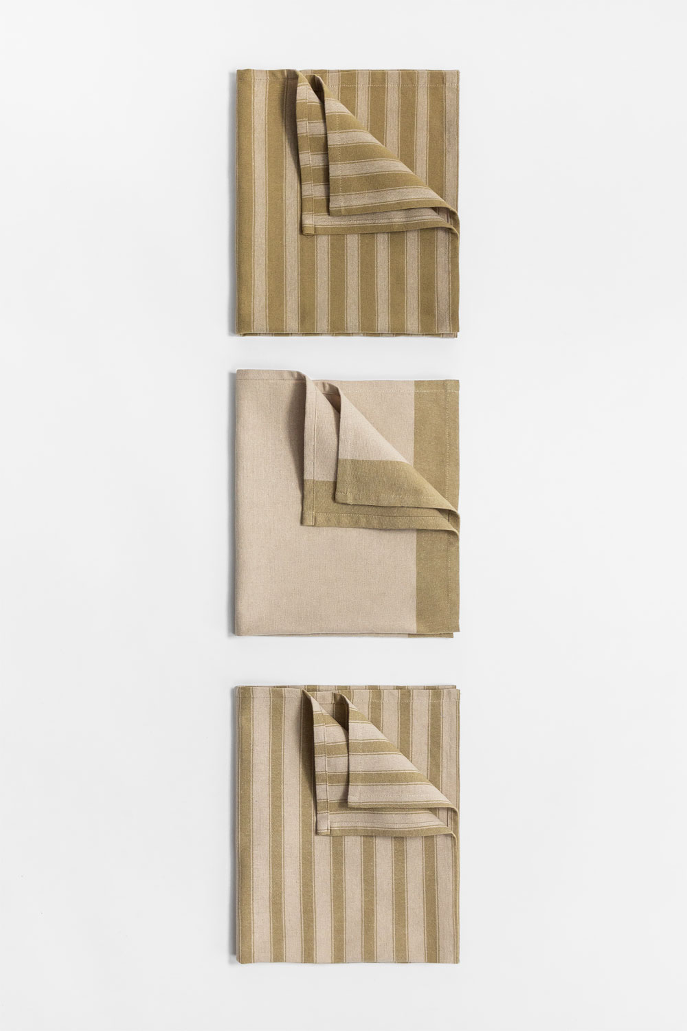 Set of 3 Cotton Kitchen Towels Uliasi SKLUM