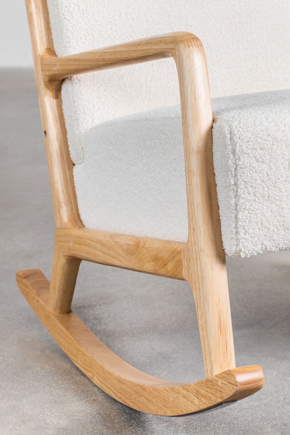 Rocking chair in Chenille Maylene SKLUM