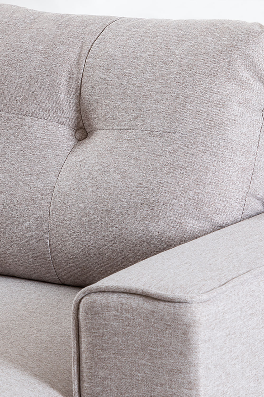 3 Seater Fabric Sofa Bed Chaise Longue Calvin SKLUM