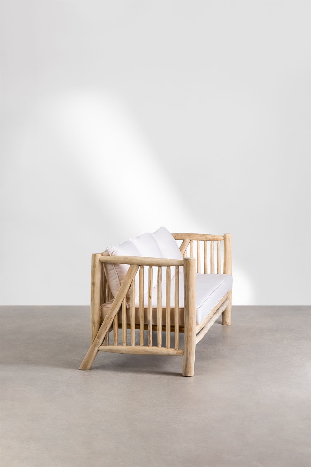 3 Seater Sofa in Teak Wood Narel, gallery image 3