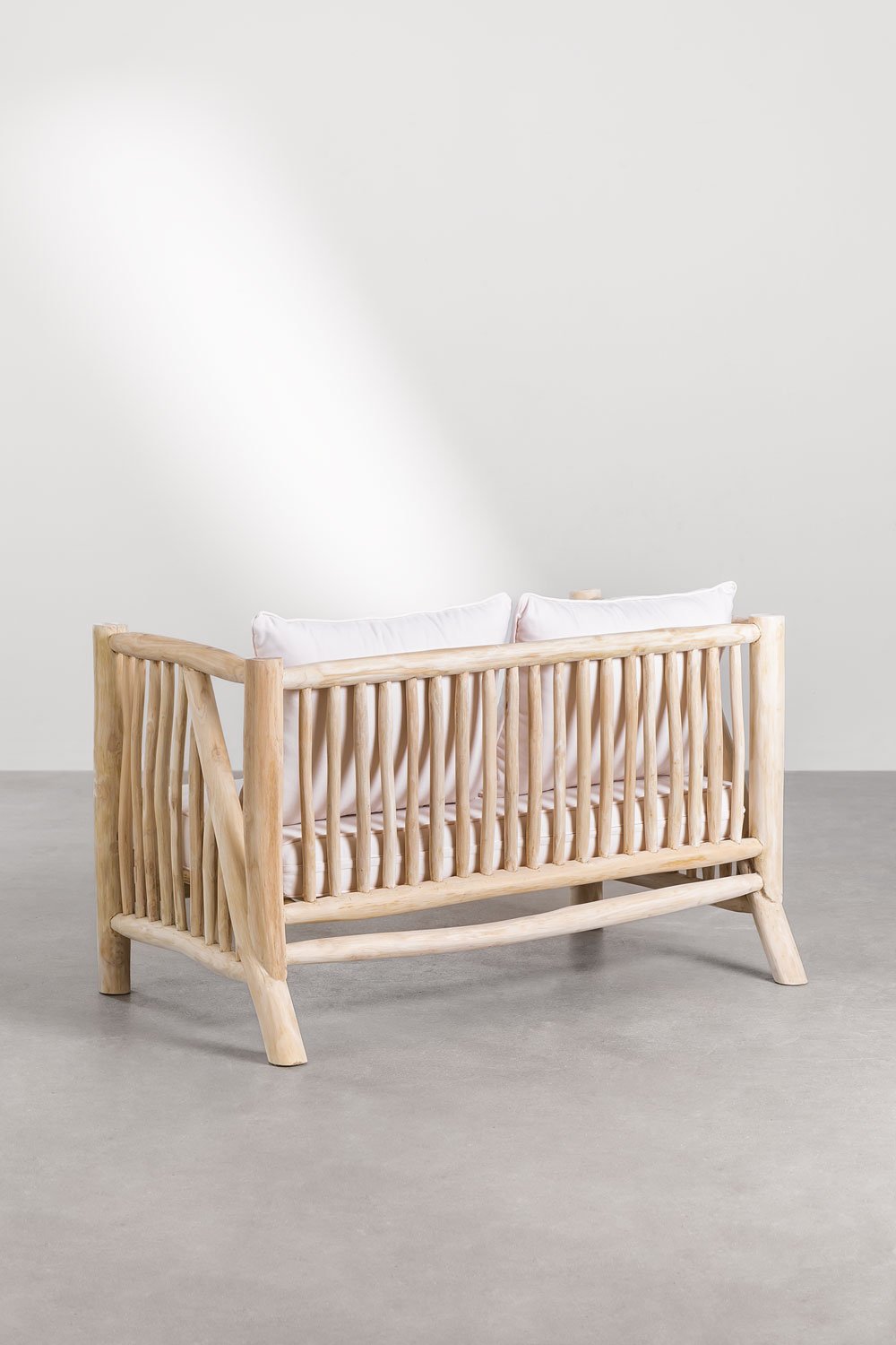 2 Seater Teak Wood Sofa Narel, gallery image 5