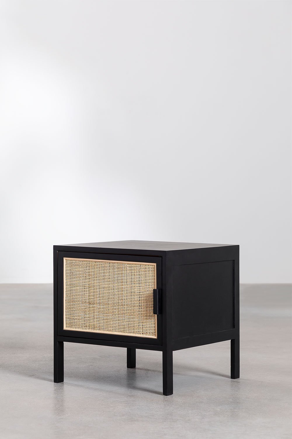 Rattan Bedside Table Reyna Wood, gallery image 2