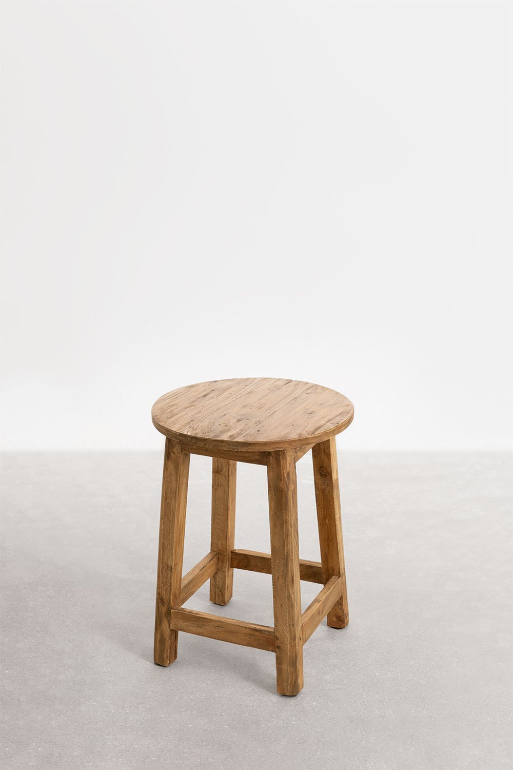 Recycled Wood Low Stool Lare, gallery image 2