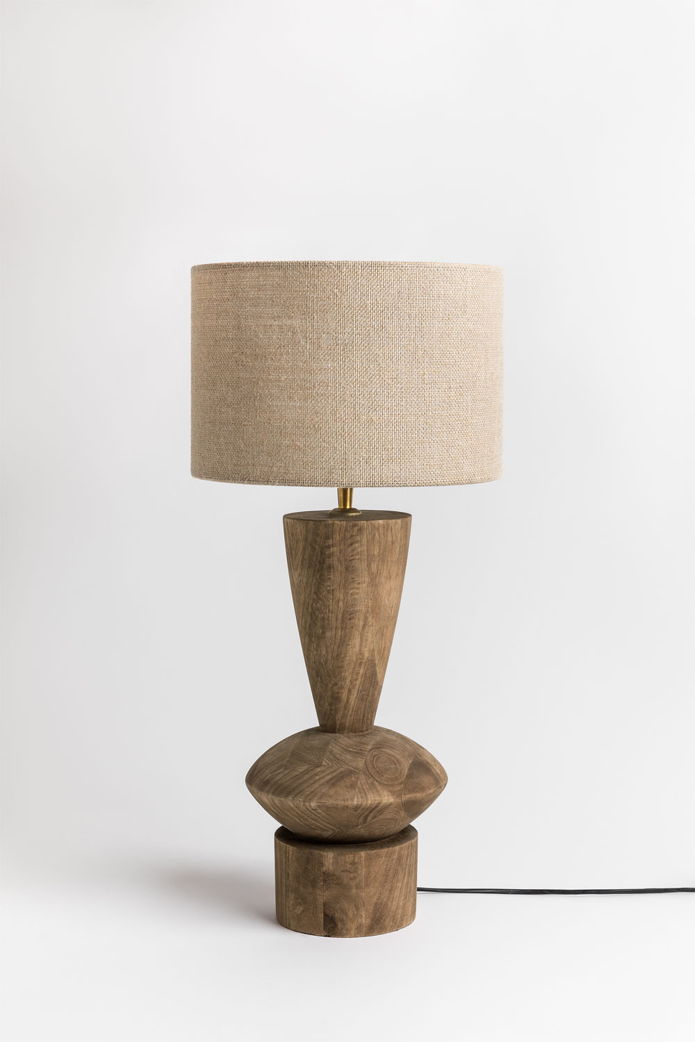 Mango wood deals table lamp