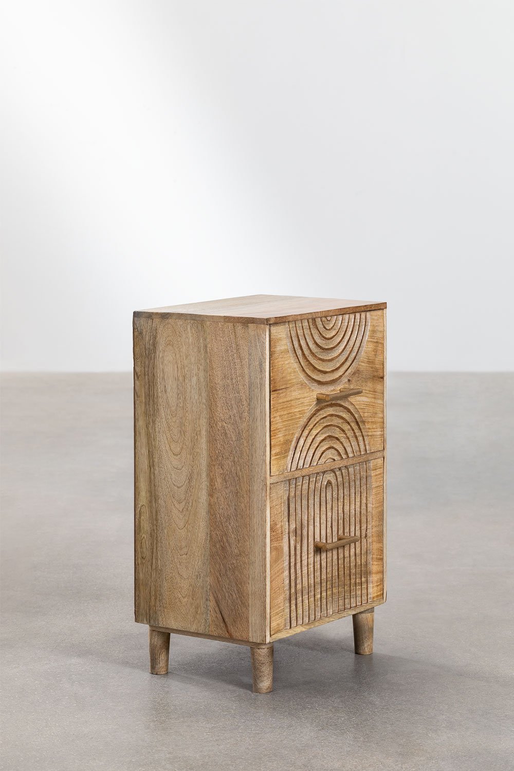 Mango Wood Bedside Table Langson, gallery image 2