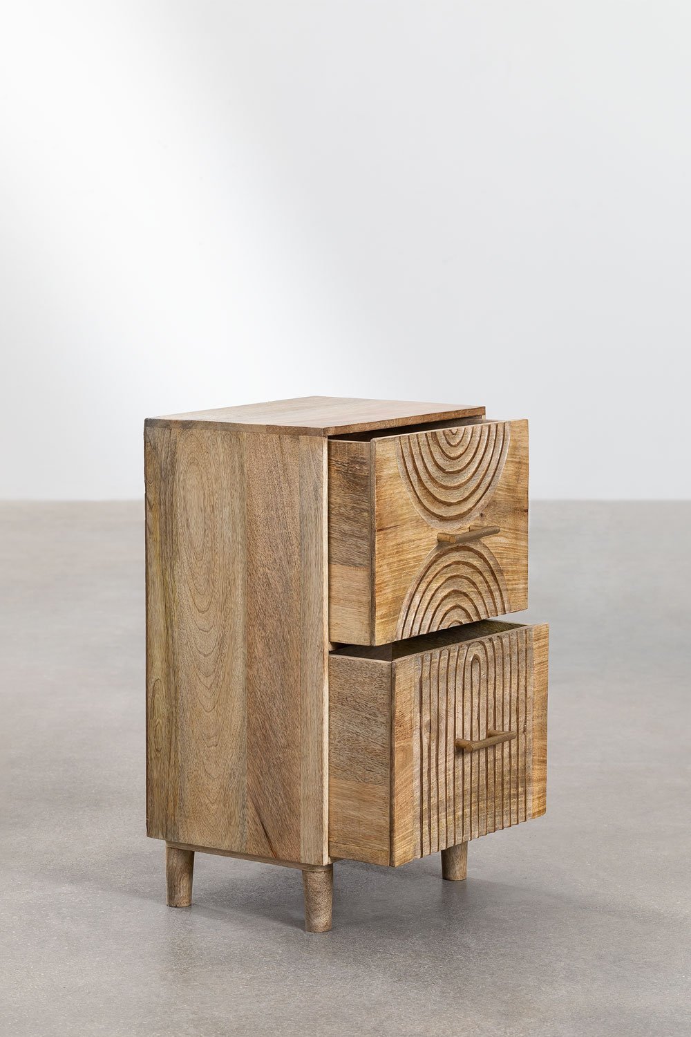 Mango Wood Bedside Table Langson, gallery image 3
