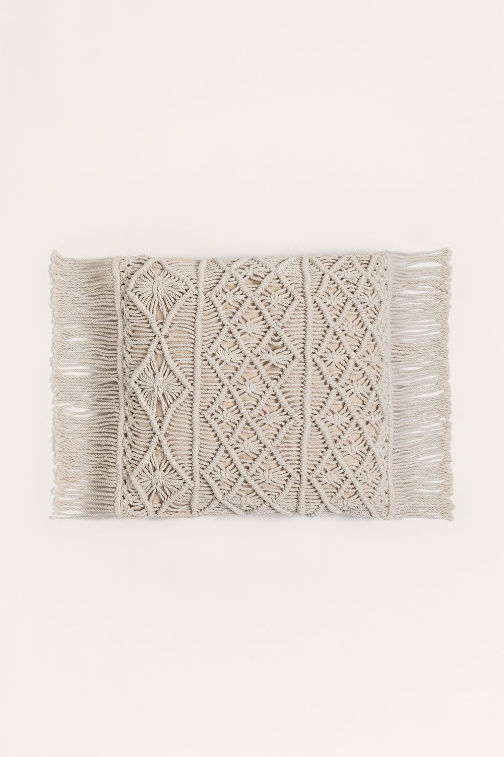 Narses macrame square cushion (45x45 cm) , gallery image 1