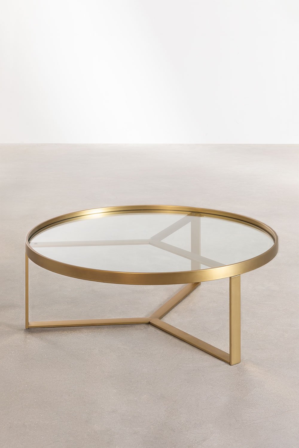 Glass & Steel Coffee Table Amelia, gallery image 2