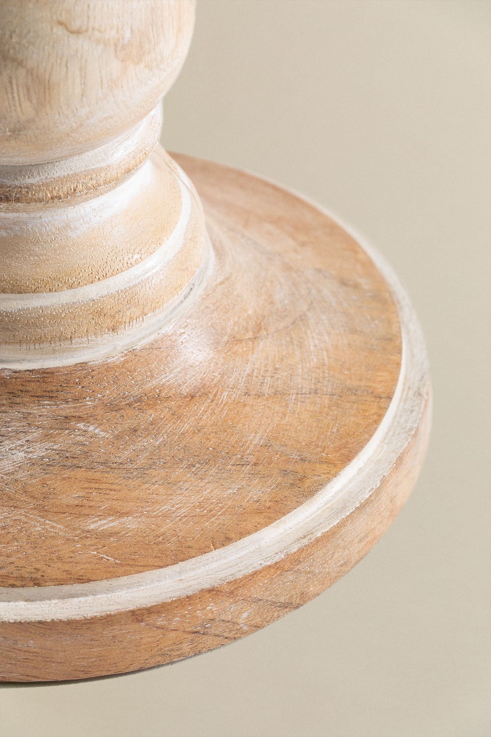 Set of 2 Biny mango wood candlesticks         , gallery image 6