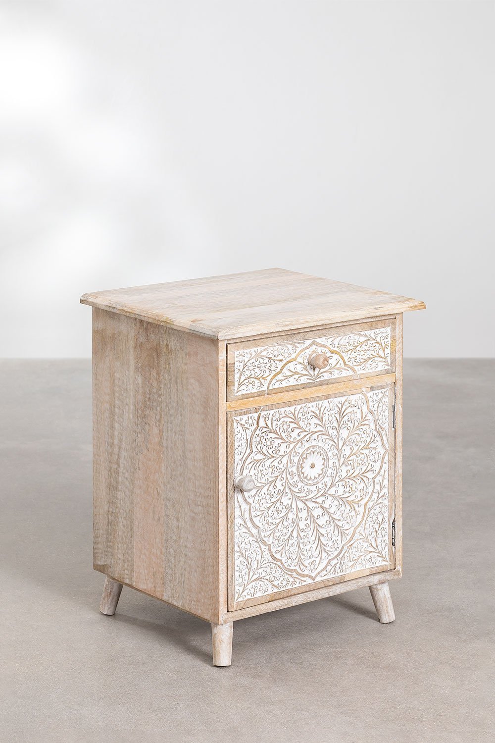 Bunbur mango wood nightstand   , gallery image 2