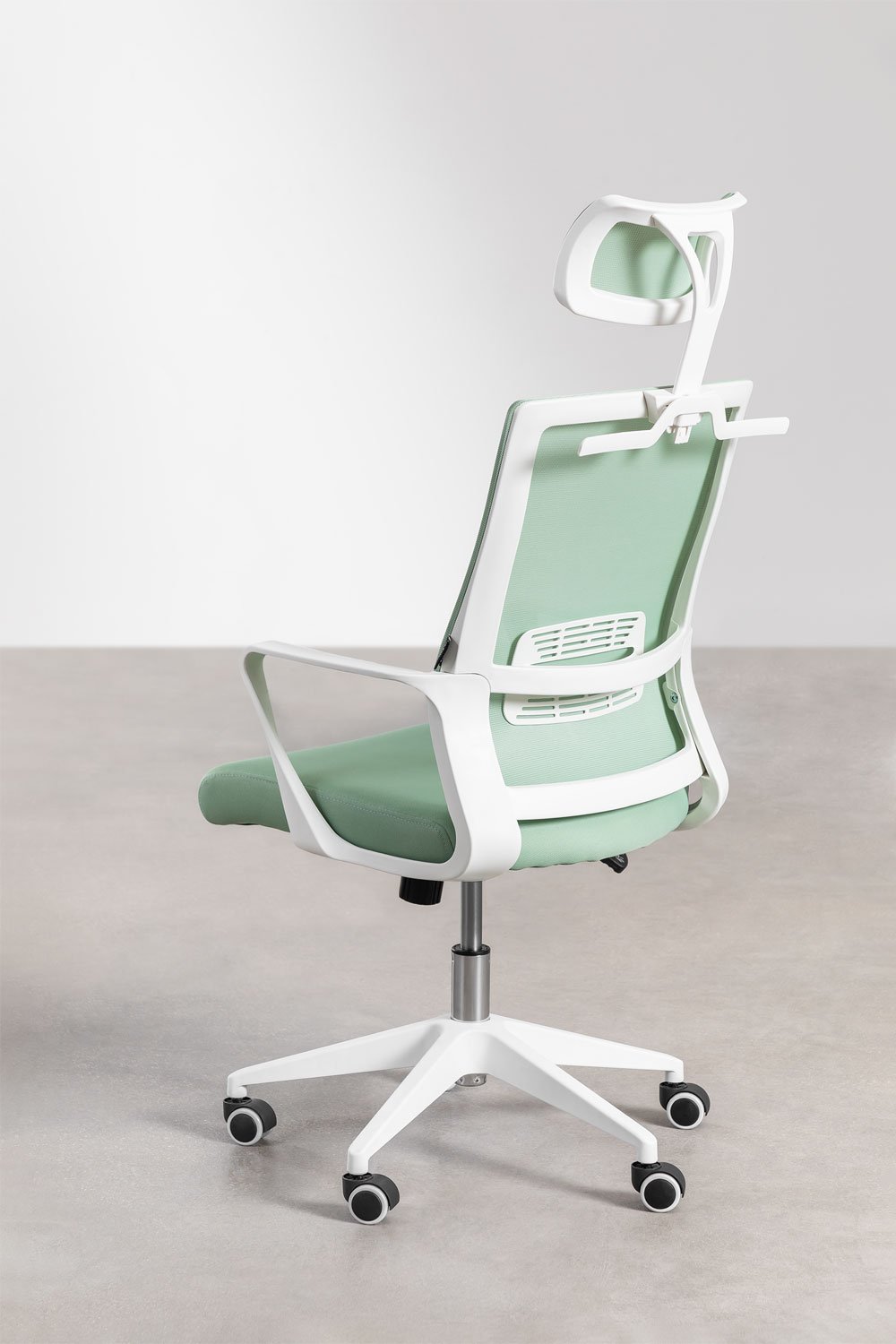 Office chair with wheels and polypropylene armrests Teill Colors, gallery image 4