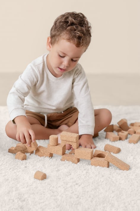 Cork Stackable Blocks Korki KIDS