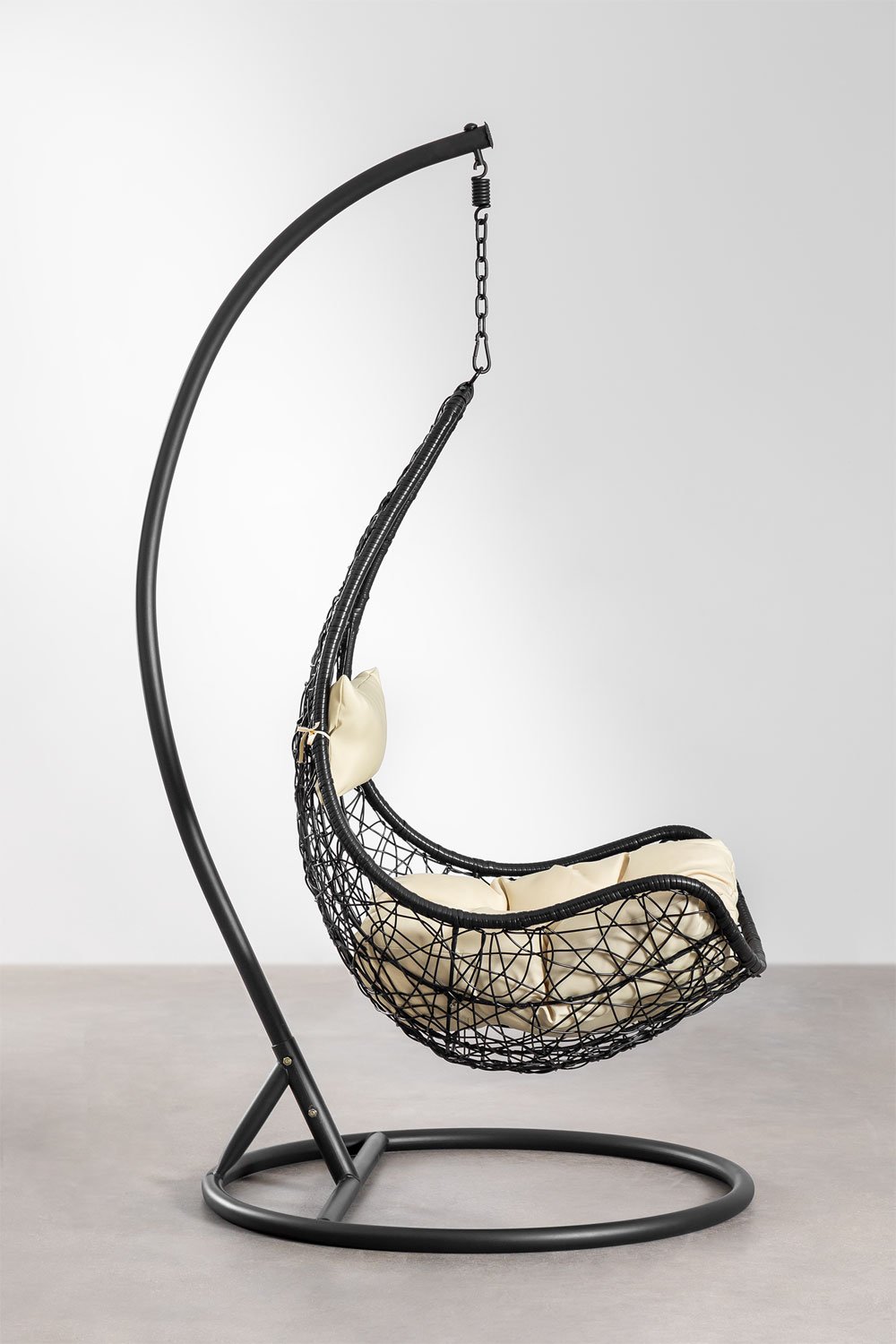 Danail hanging garden chair with cushion, gallery image 2