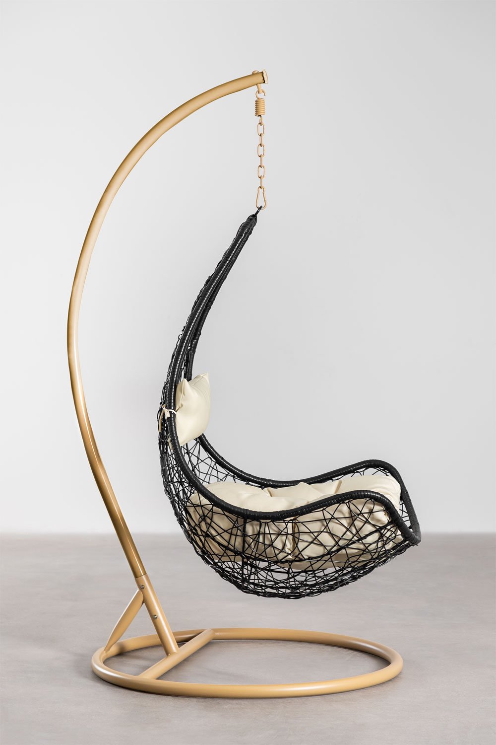 Danail hanging chair with cushion, gallery image 2