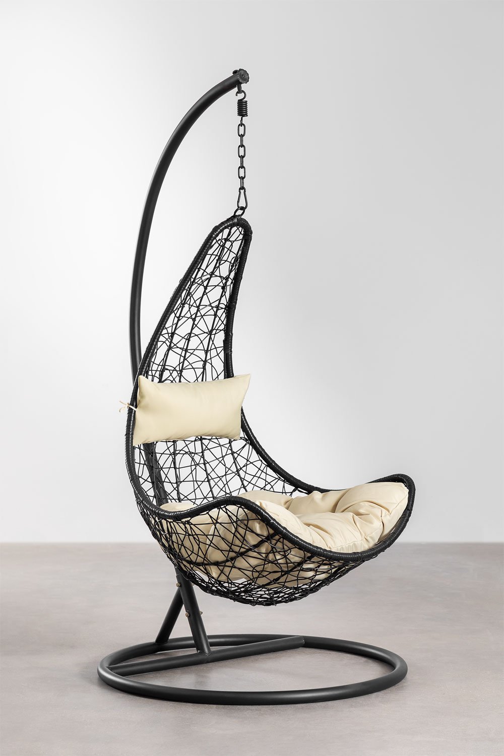 Danail hanging chair with cushion, gallery image 1