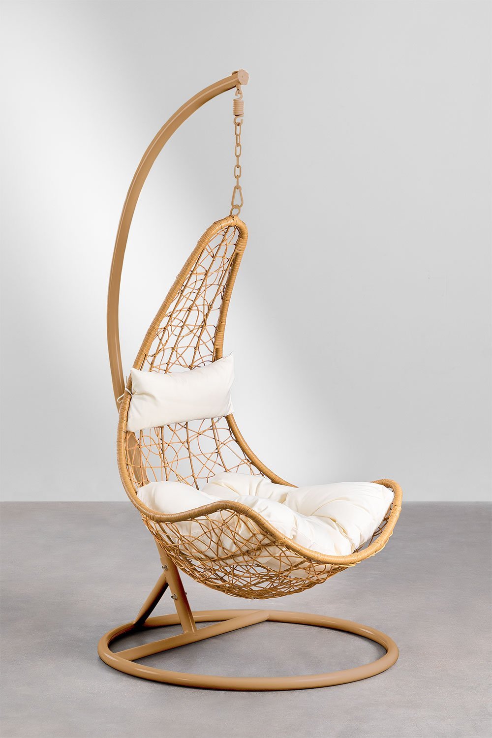 Danail hanging chair with cushion, gallery image 2