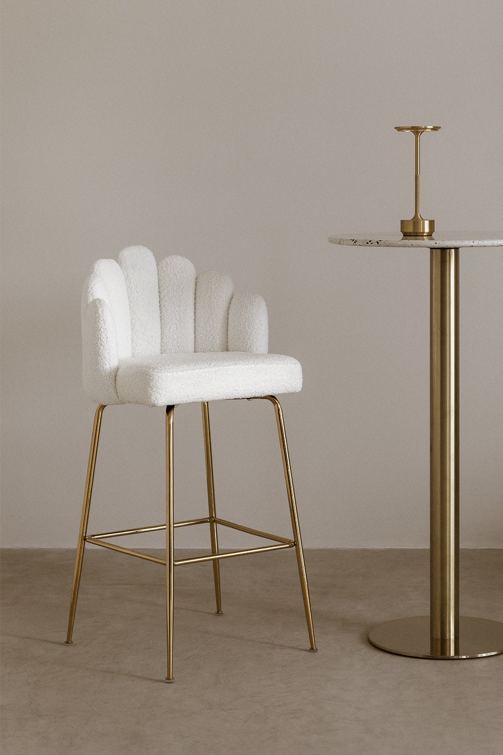 Markina chenille high stool, gallery image 1