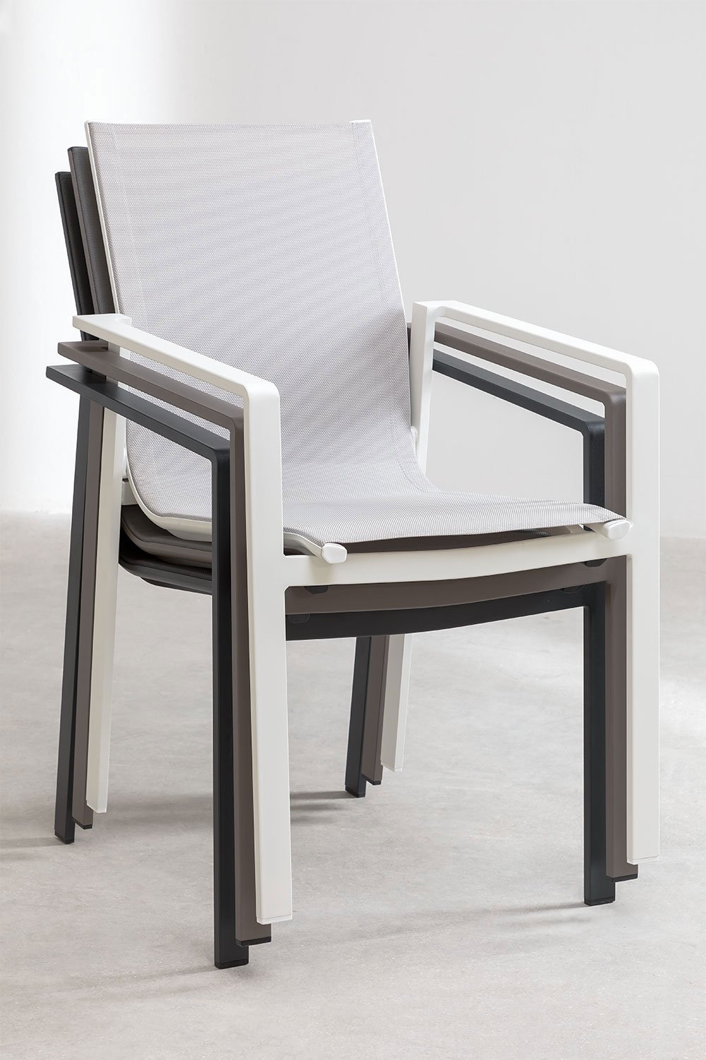 Aluminum dining outlet chairs outdoor