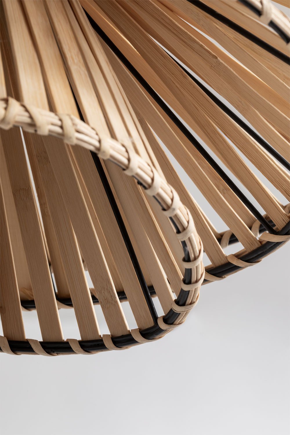 Taroucas bamboo ceiling lamp, gallery image 5