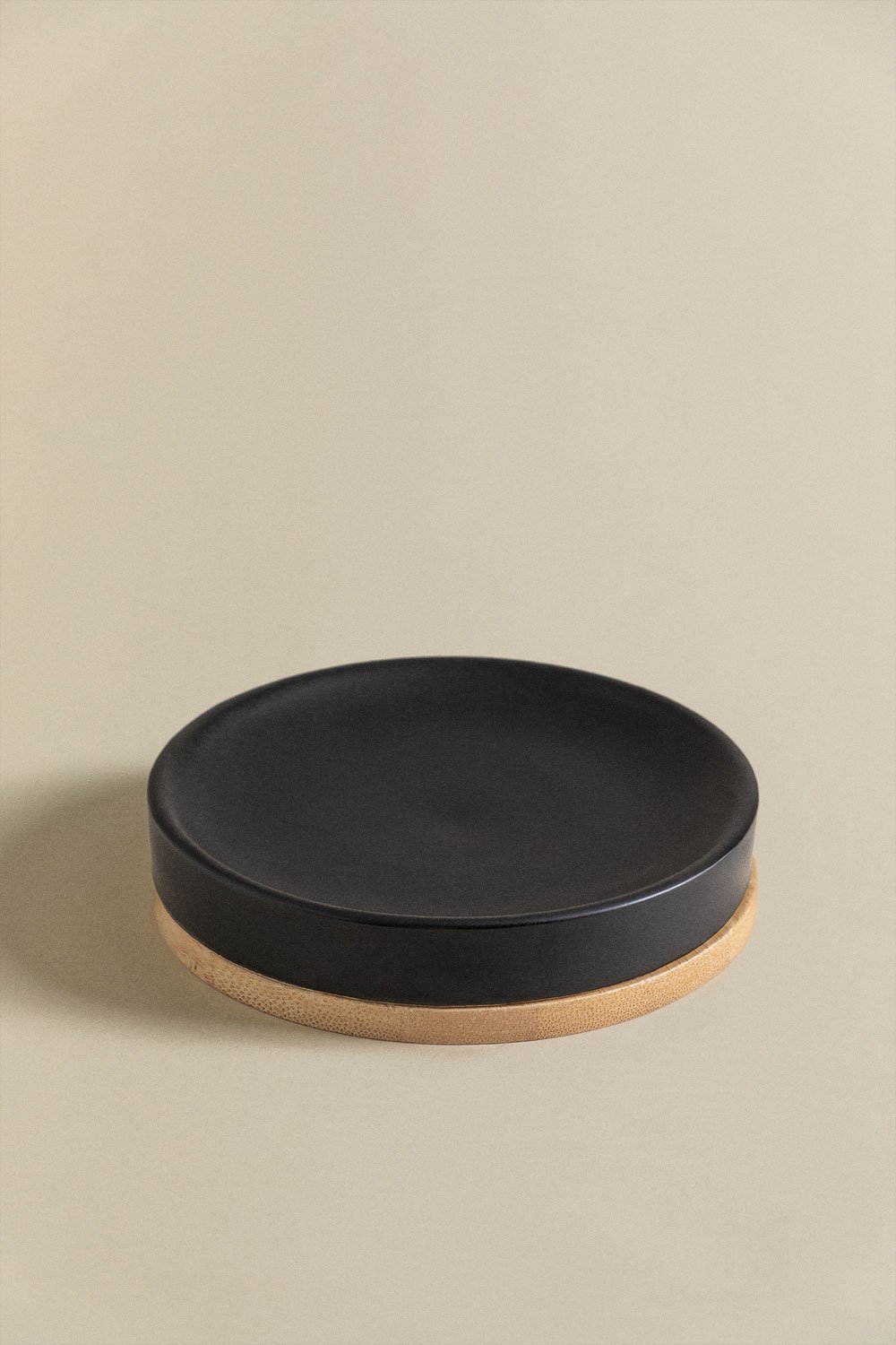 Ceramic and Bamboo Soap Dish Elvan, gallery image 2