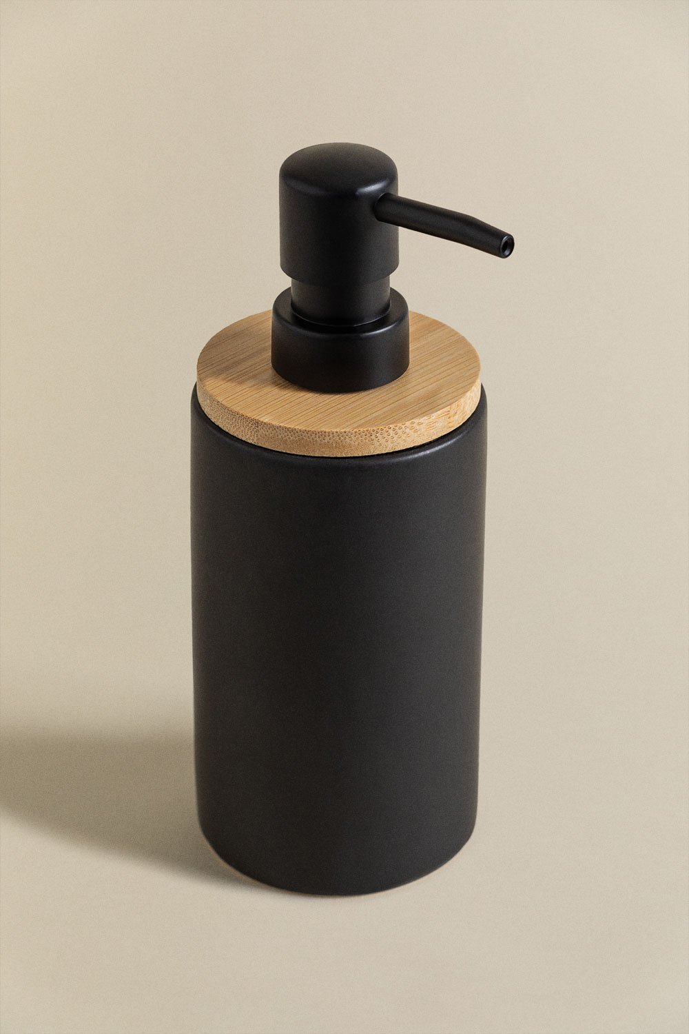 Elvan Ceramic and Bamboo Soap Dispenser, gallery image 2