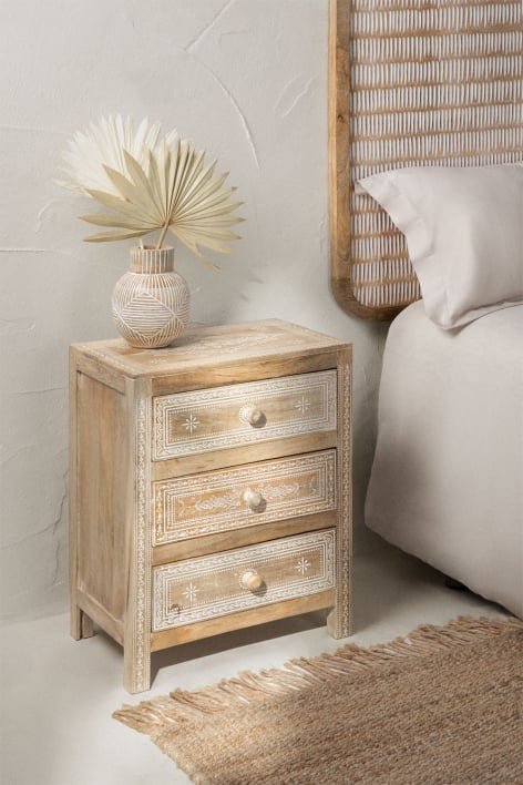 Bakam mango wood nightstand