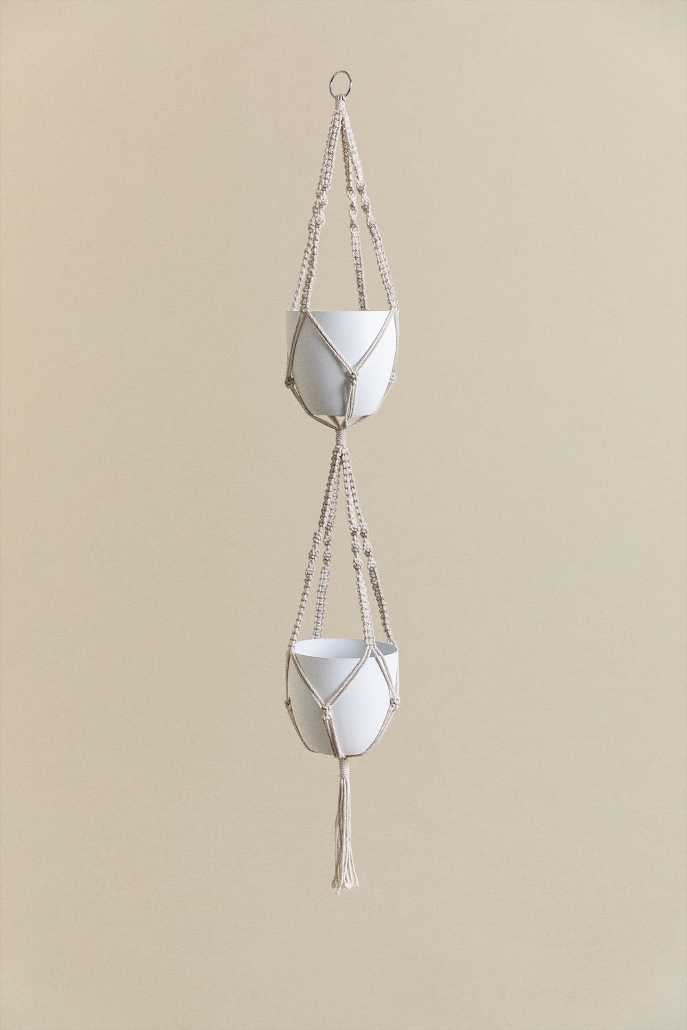 Macias macrame hanging planter, gallery image 2