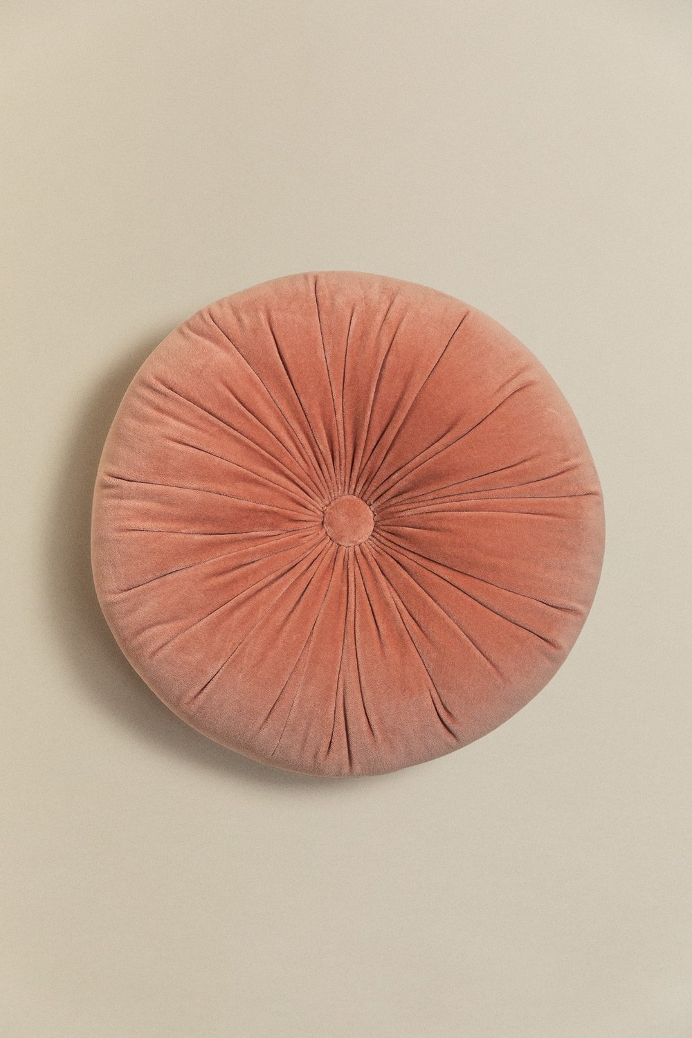 Round Velvet Cushion (Ø38 cm) Rurel, gallery image 1