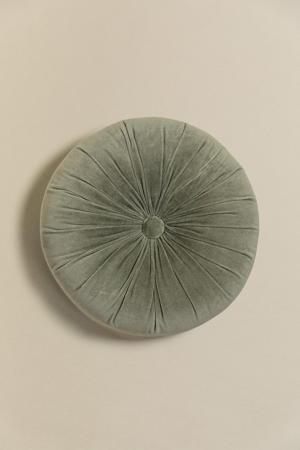 Round Velvet Cushion (Ø38 cm) Rurel, gallery image 1