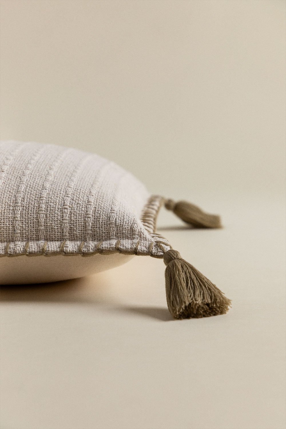 Gautier square cotton & linen cushion (45x45 cm) , gallery image 4