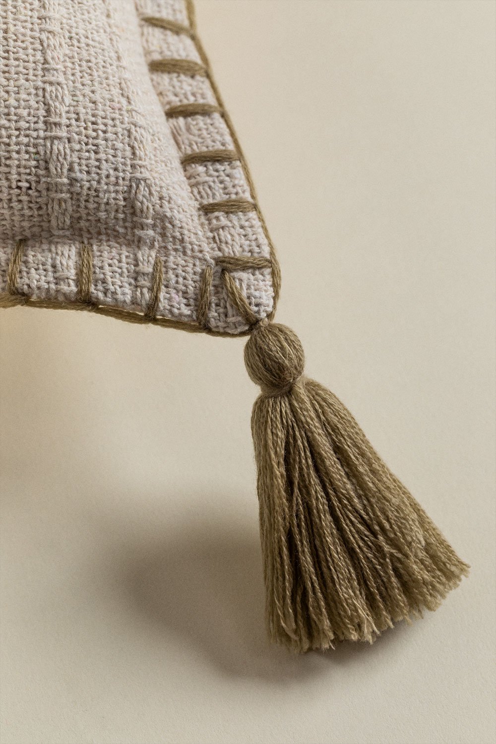 Gautier square cotton & linen cushion (45x45 cm) , gallery image 5