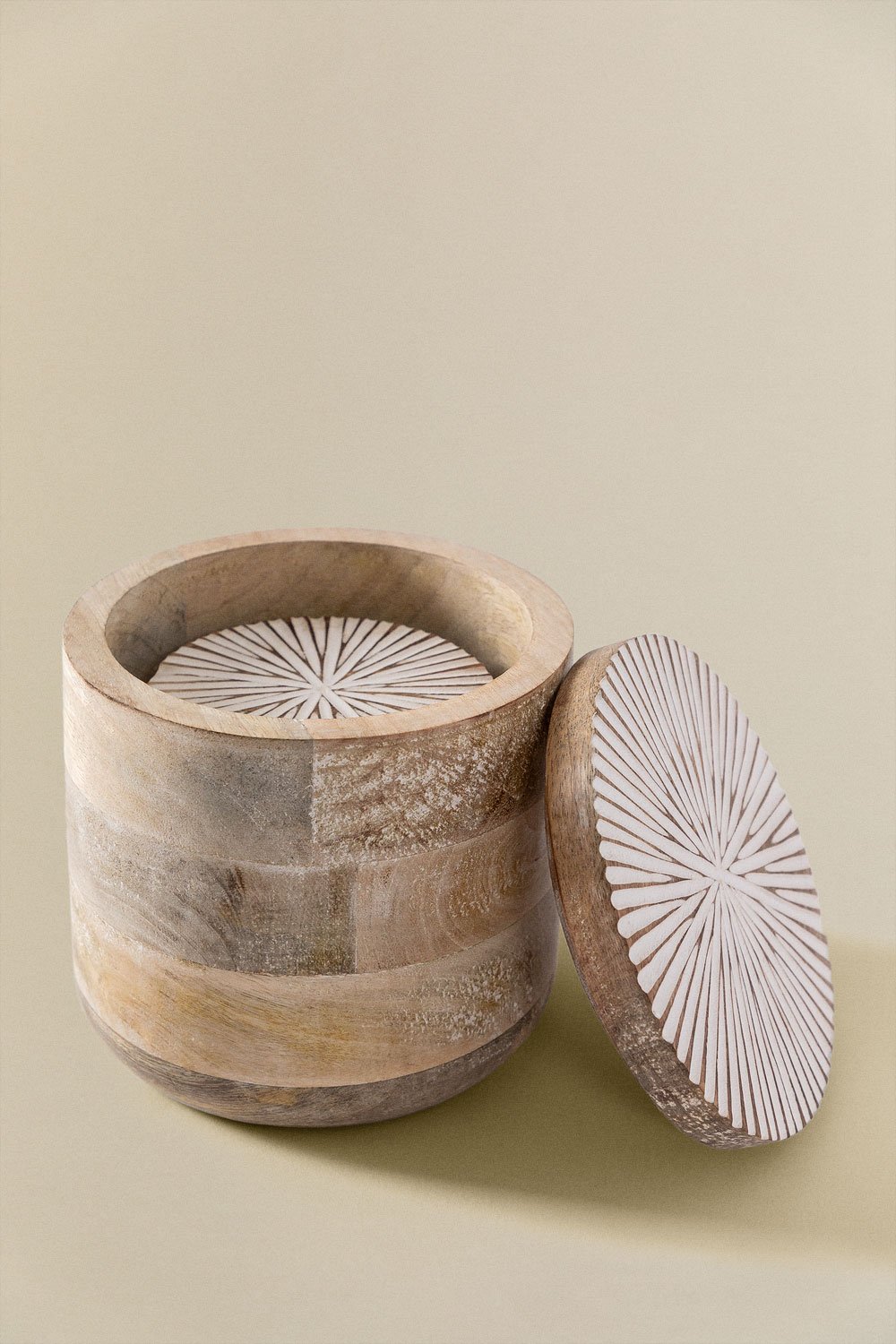 Set of 2 Nabordi mango wood jars, gallery image 4