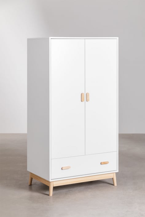 Wardrobe with Drawer in MDF Tom Kids