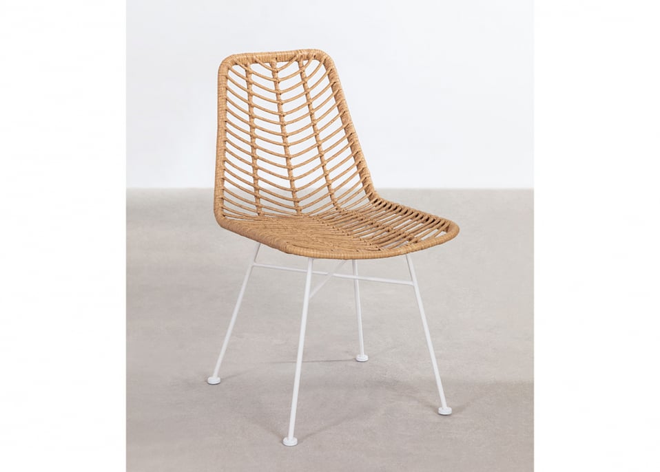 Synthetic Rattan Dining Chair Gouda Natural