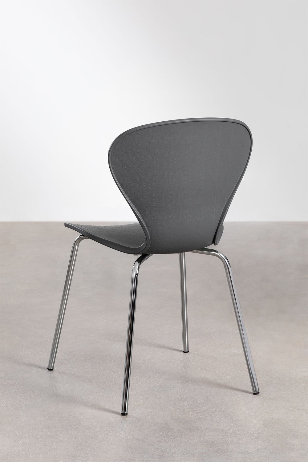 Stackable dining chair in polypropylene and iron Uit, gallery image 3