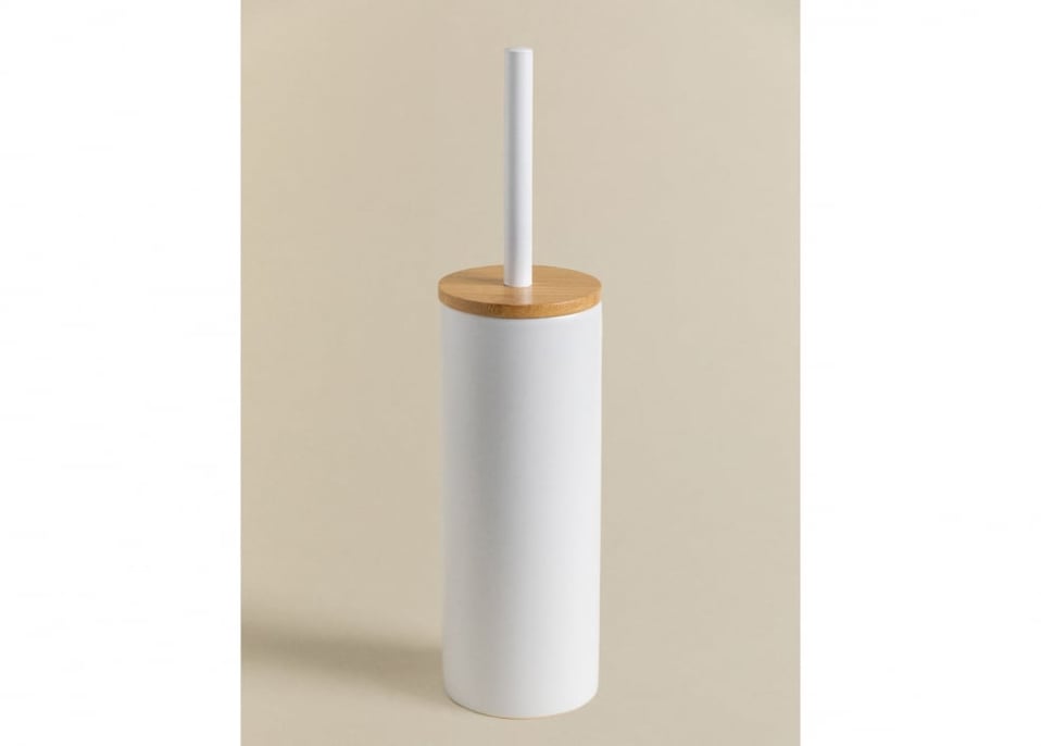 Elvan ceramic and bamboo toilet brush