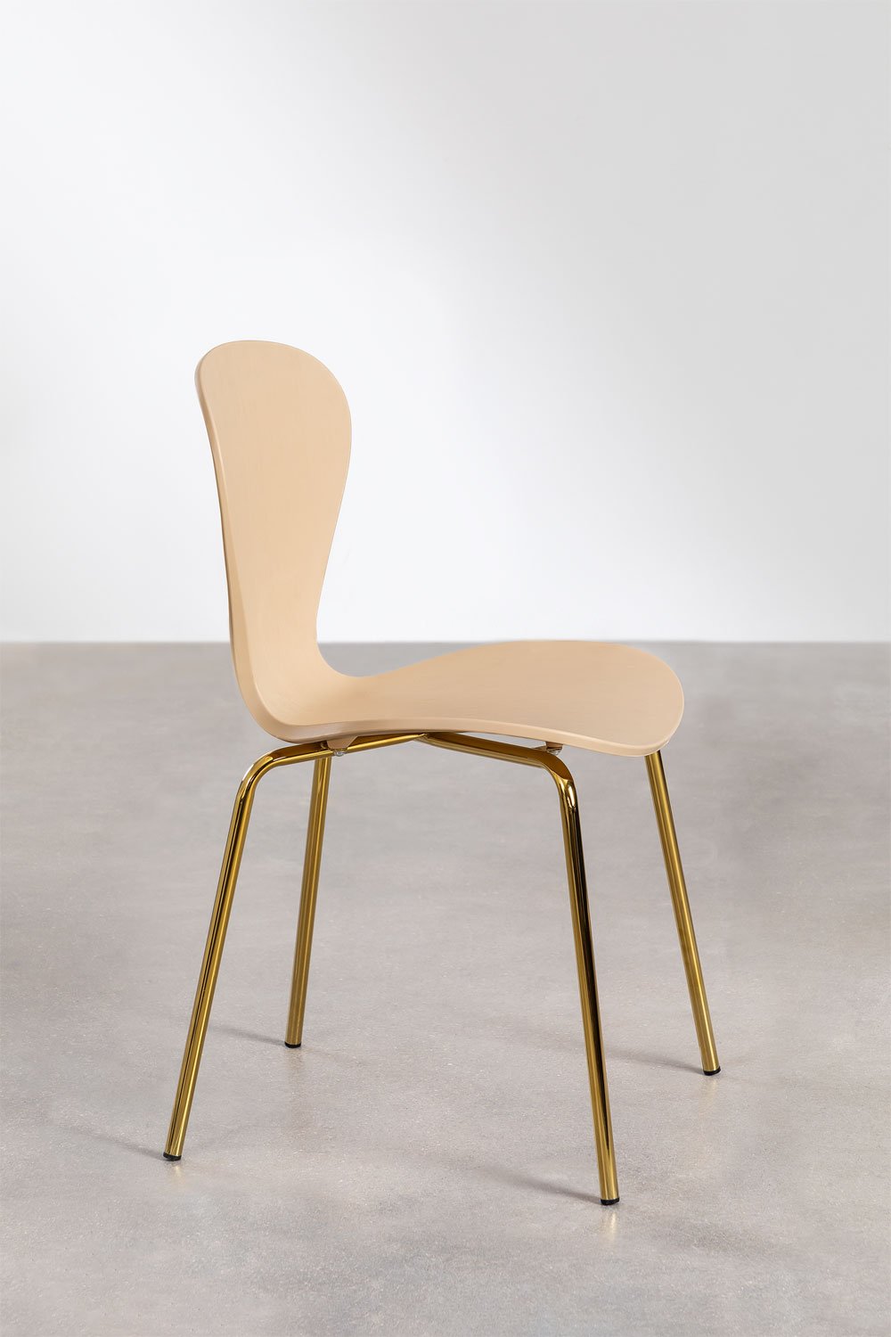 Stackable dining chair in polypropylene and iron Uit, gallery image 2