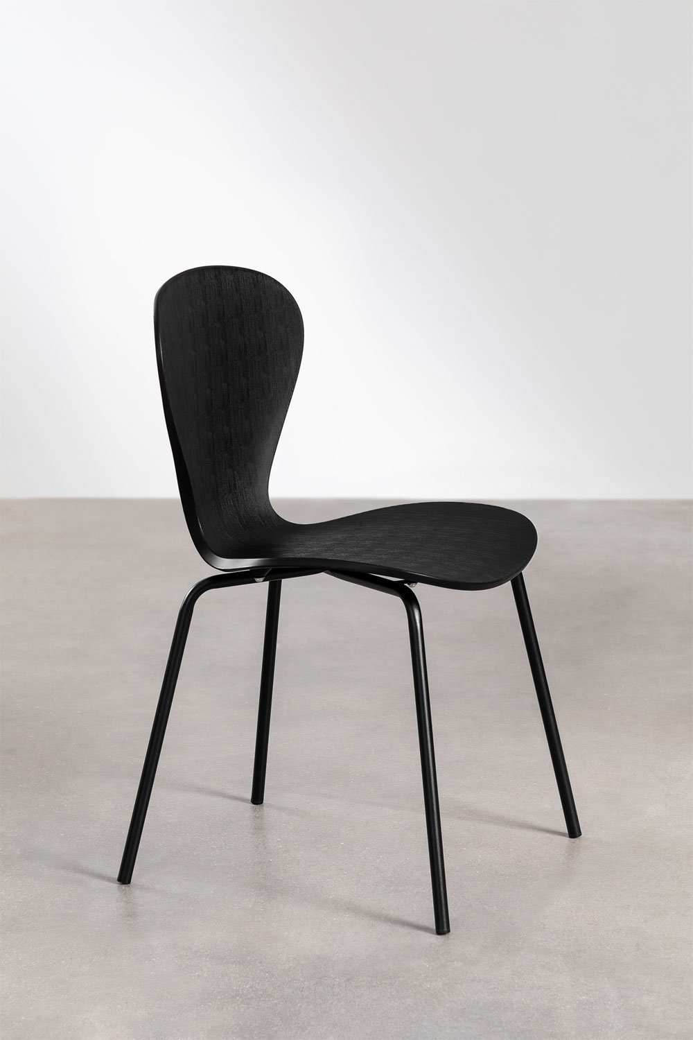 Stackable dining chair in polypropylene and iron Uit, gallery image 3