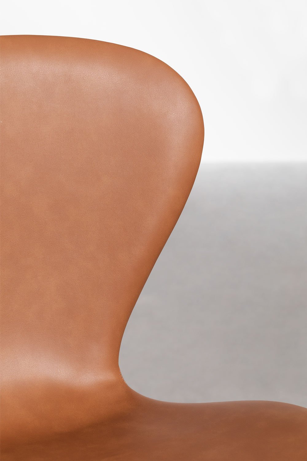 Stackable dining chair in faux leather Uit, gallery image 5