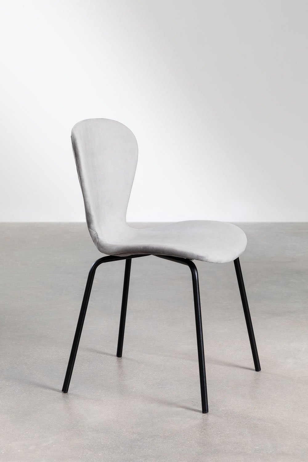 Uit velvet stackable dining Chair, gallery image 3