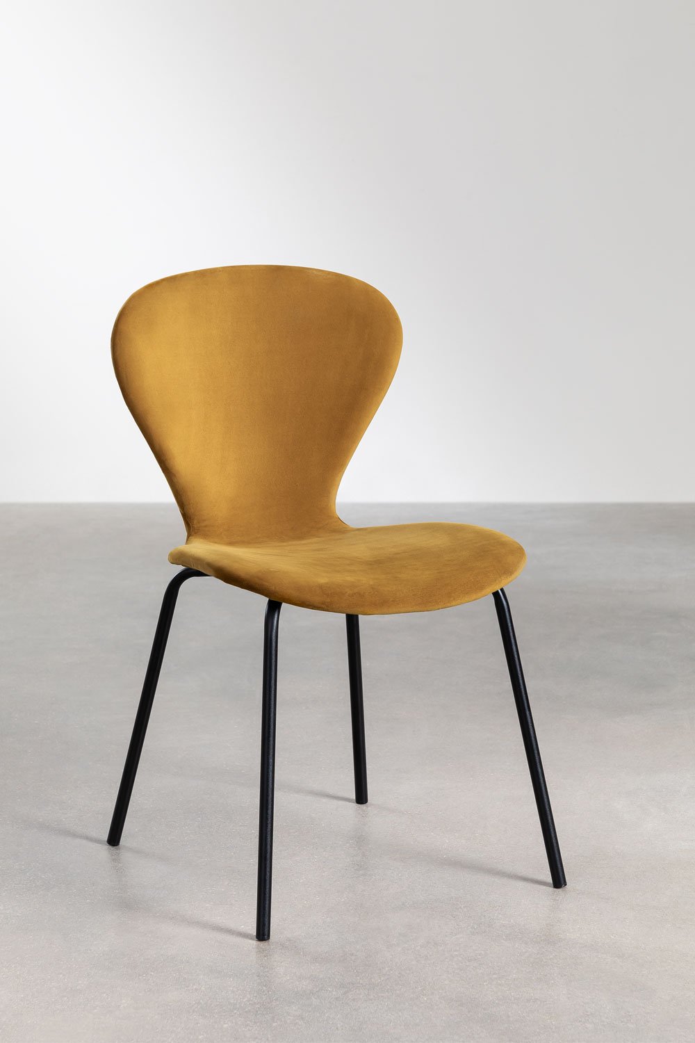 Stackable Velvet Dining Chair  Uit, gallery image 1