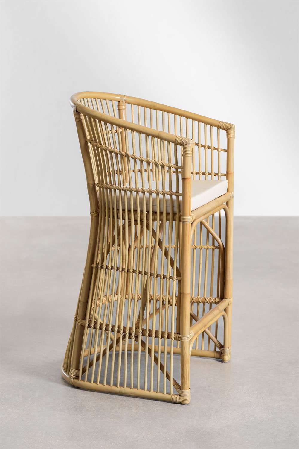 High stool ↑70 cm in Izabal rattan, gallery image 3