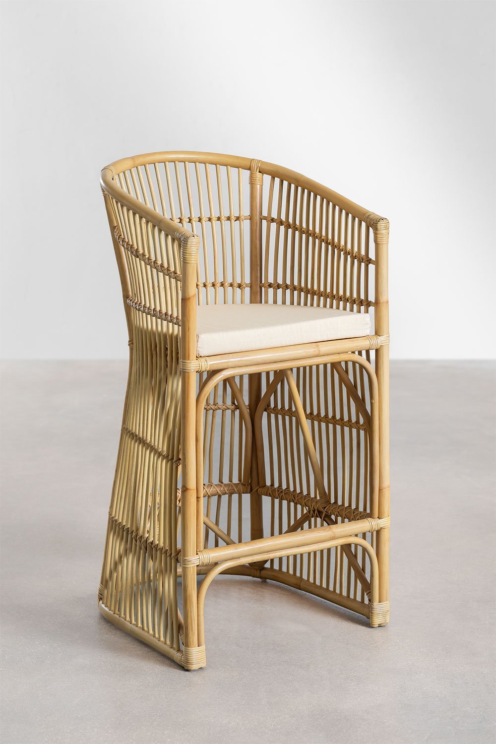 Izabal Rattan High Stool, gallery image 2