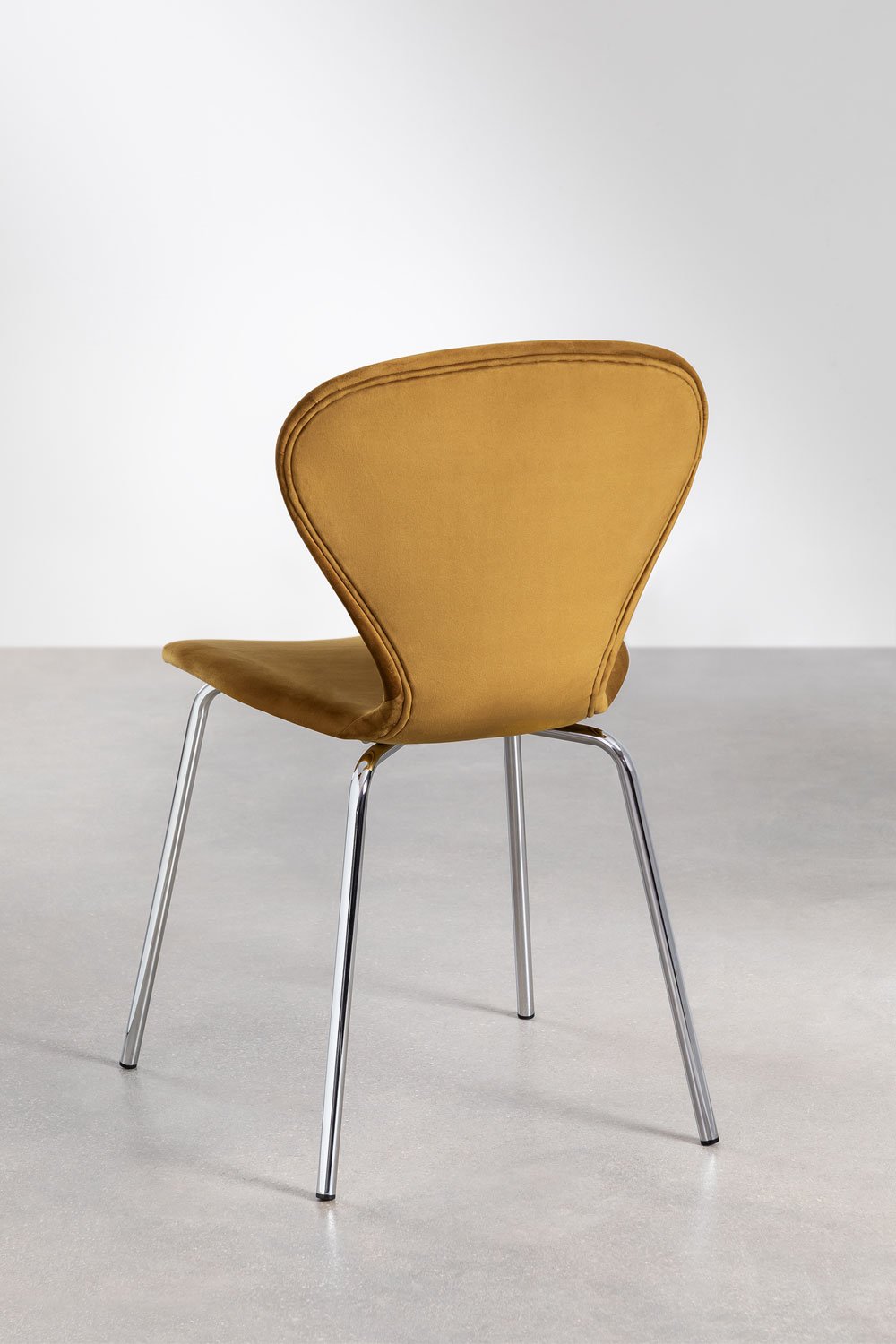 Uit velvet stackable dining Chair, gallery image 4