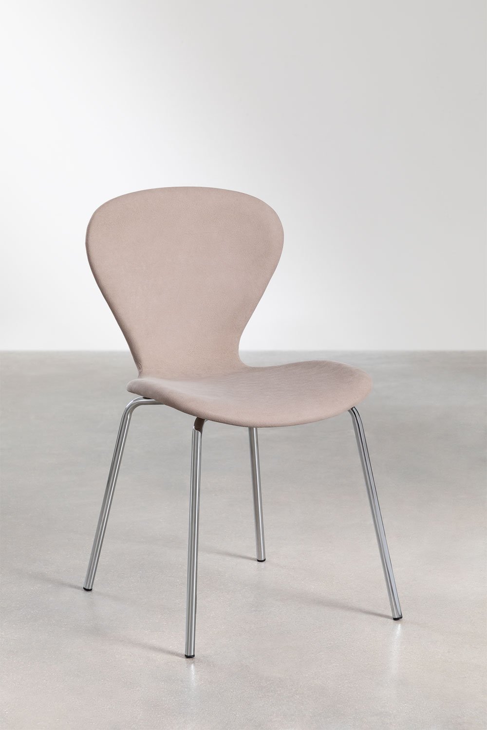 Pack of 4 Uit Upholstered Stackable Dining Chairs, gallery image 2