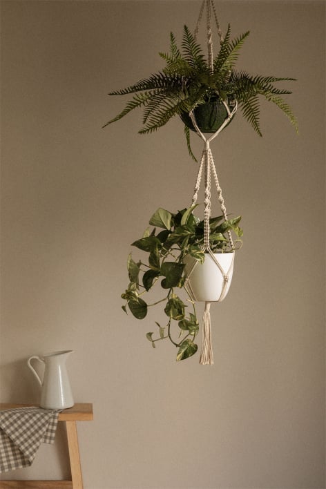 Macias macrame hanging planter